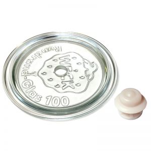 Weck glass lid and a valve to vacuum the contents of all Weck glass jars.