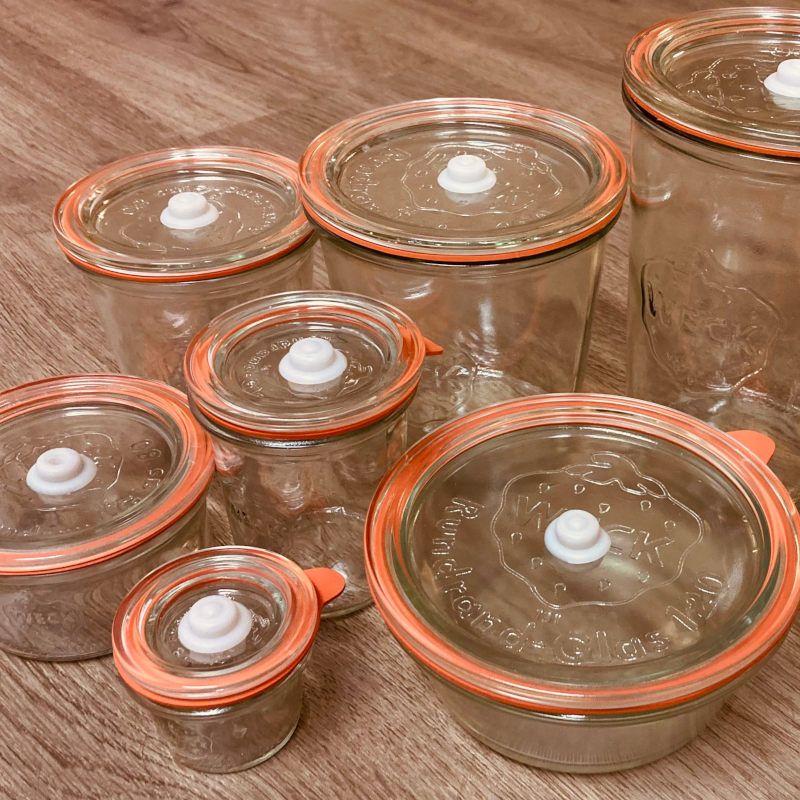 WECK glass lid with valve