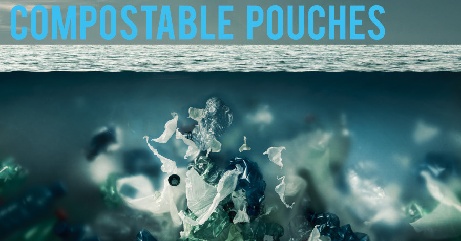 Compostable pouches and vacuum bags